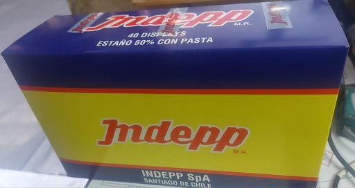CAJA 40 UN. DISPLAY 1 MT. SOLD. 50% CON PASTA